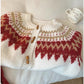 Christmas red sweater jacket for women long-sleeved knitted cardigan     S4791