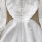 long-sleeved lace A-line dress     S4318