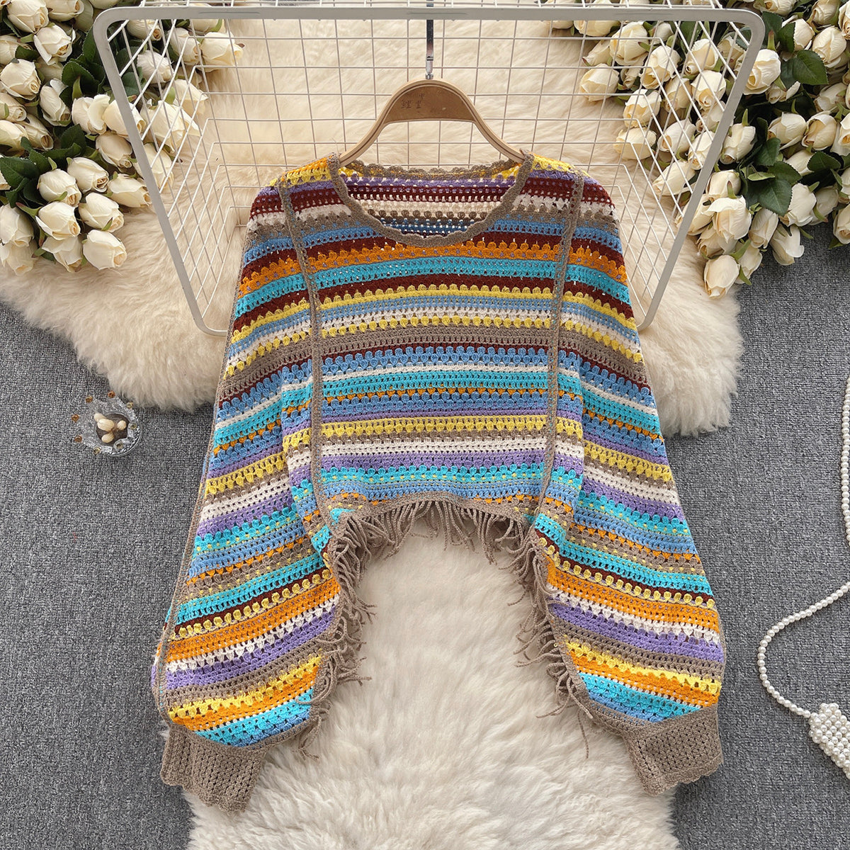 Cute Long Sleeve Knitted Sweater      S4366