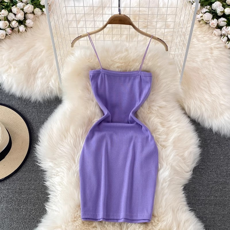 Summer new style solid color dress     S4293