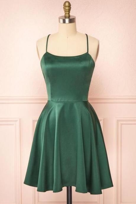 Elegantes Short Prom Dresses, Green Party Dresses       S2971