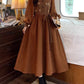Plus size design long skirt French dress    S3457