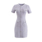 purple skirt dress short skirt women's new clothing     S3460