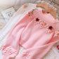 Sweet Flowers Long Sleeve Sweater       S4375