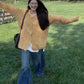 New sweater women's design knitted cardigan loose autumn and winter top jacket   S3381