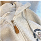 Fashionable cartoon embroidered hooded sweatshirt for women      S4934