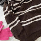 striped hooded knitted sweater    S4790