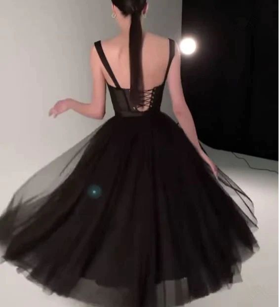 Black Prom Dress, Graduation Party Dresses, Prom Dresses For Teens    S3274