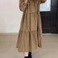 fluttering dress new long-sleeved skirt for women     S3458