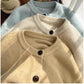 round neck knitted cardigan for women soft comfortable sweater jacket trendy      S4852