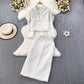 Fashion suit for women round neck two-piece set      S4214