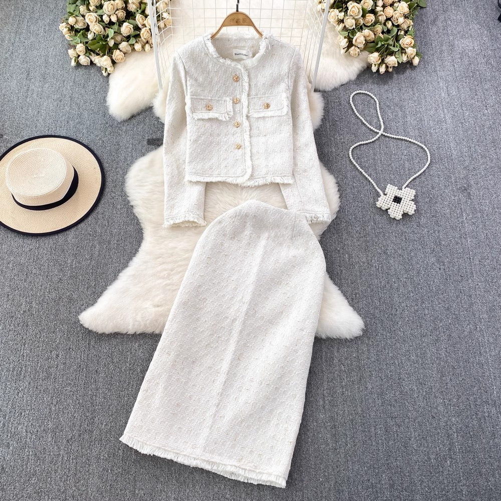 Fashion suit for women round neck two-piece set      S4214