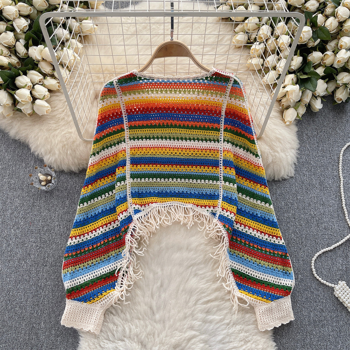 Cute Long Sleeve Knitted Sweater      S4366