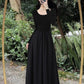 black dress for women 2023 autumn long-sleeved Dress     S3884
