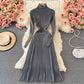 Paired with coat sweater skirt, women's knitted dress    S3929