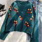 Sweet Cherry Sweater Long Sleeve Sweater       S4367