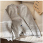 Round neck long-sleeved sweater jacket for women soft knitted cardigan   S4834