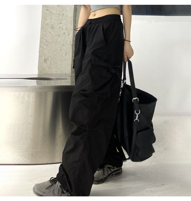 Hip Hop Women Pants Streetwear Leg Pants     S2510