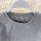 new gray round neck short-sleeved dress slit long skirt     S4253