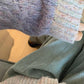 Taro purple v-neck sweater jacket for women Korean style knitted cardigan    S3384