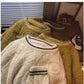 round neck sweater for women new outer wear  long-sleeved top     S4842