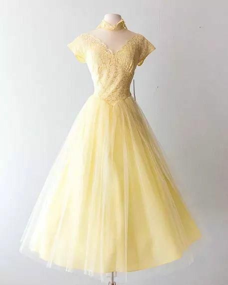 Yellow short party Homecoming Dresses dress    S2649