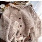 Mixed color dot hooded sweater jacket for women knitted cardigan   S4867