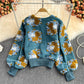new fashion flower cardigan jacket for women     S3958
