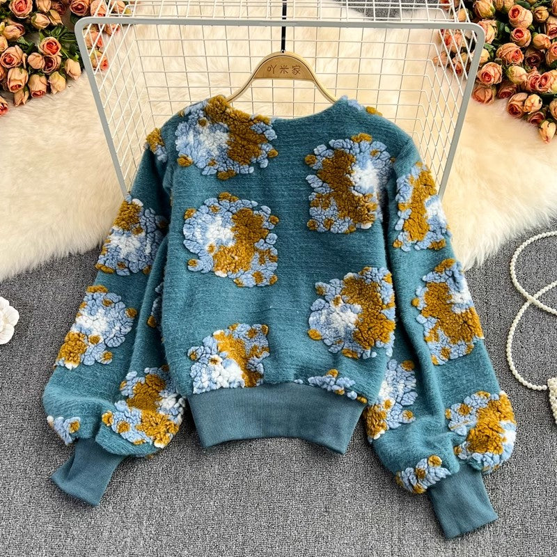 new fashion flower cardigan jacket for women     S3958