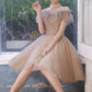 Cute tulle short A line prom dress party dress      S3225