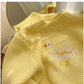 Pink jacquard round neck sweater for women long-sleeved sweater     S4845