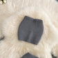 Fashionable casual suit for hot girls sexy short tube top two-piece set knitted skirt      S4182