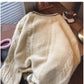 round neck sweater for women new outer wear  long-sleeved top     S4842