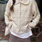 sweet simple long-sleeved knitted sweater cardigan     S4715