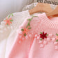 Sweet Flowers Long Sleeve Sweater       S4375