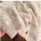 Knitted Sweater Women's 2024 Spring New Long-Sleeved Sweater Jacket       S4911
