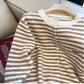Fashionable embroidered round neck knitted cardigan for women     S4877