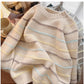 striped round neck sweater for women       S4854