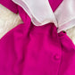 double-layer ruffled V-neck A-line dress for women      S4261
