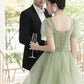 Fairy homecoming dress, green bridesmaid dress,fresh party dress,custom made       S3223