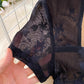 short-sleeved square neck lace mid-length dress    S4271