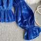 Long Sleeve Velvet Tops     S4390