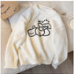 cartoon round neck sweater for women new style long-sleeved sweater trendy    S4876