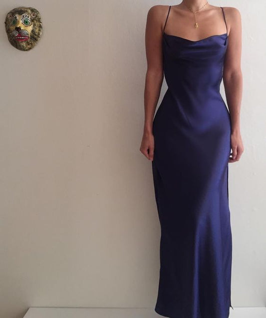 Navy Blue Prom Dresses,Evening Gown,Party Dresses,Formal Dress      S3495