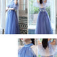 blue tulle lace short prom dress blue tulle cocktail dress       S3270