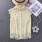 lace shirt women's new top     S4072
