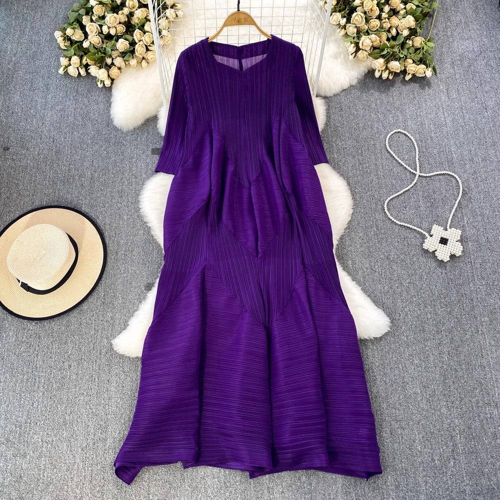 women's summer loose seaside vacation lazy style beach long dress      S3912