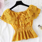 Romantic Short-sleeved Lace Top Women's Tops    S4388