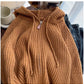 zipper sweater jacket for women new knitted cardigan trendy     S4835