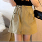 Women's Summer New Drawstring Elastic High Waist Big Pocket Skirt     S3414